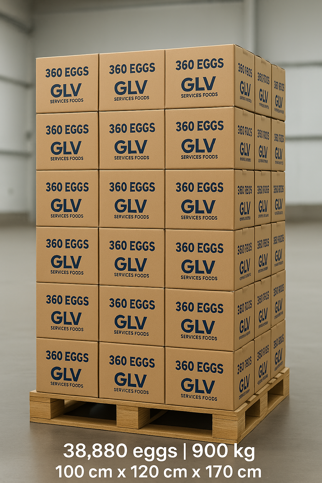 Pallet Huevos GLV Services